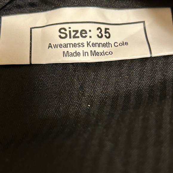 Kenneth Cole Awearness Black Heather Wool Blend Modern Fit Trousers, 35W x 30L - Picture 12 of 13